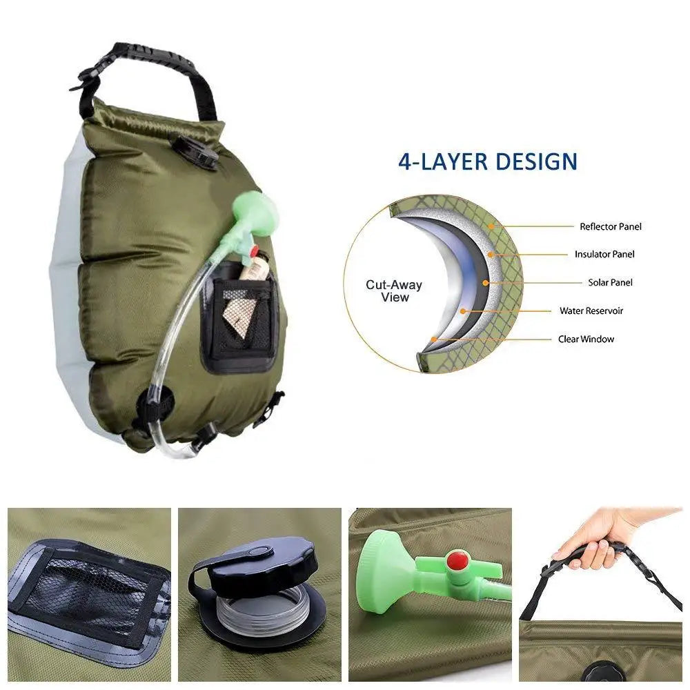 Outdoor Solar Shower Bag