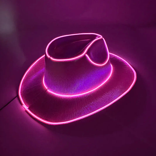 Neon LED Cowboy hat