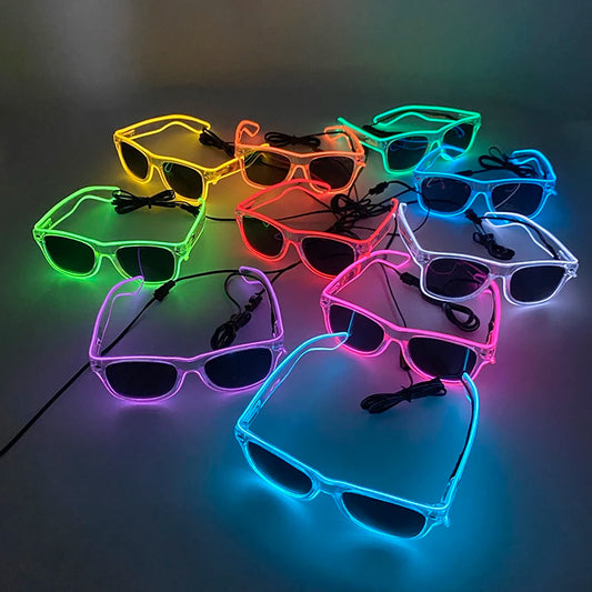 Transparent LED Neon sunglasses BUY 2 GET 1 FREE