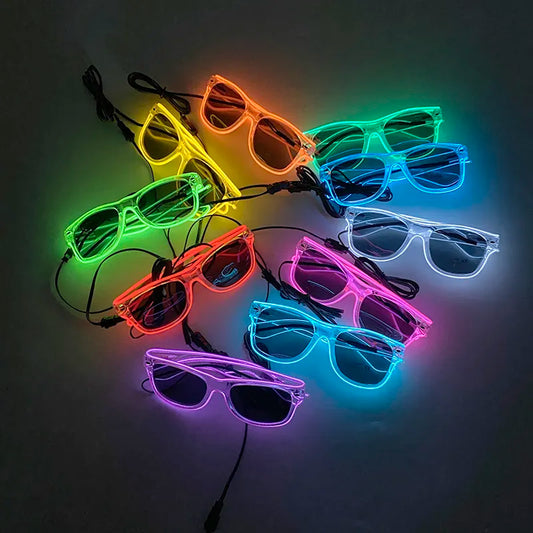 Transparent LED Neon sunglasses BUY 2 GET 1 FREE